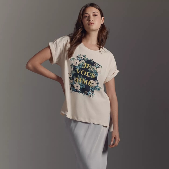 Anthropologie Floral French Oversized Shirt - Picture 3 of 9